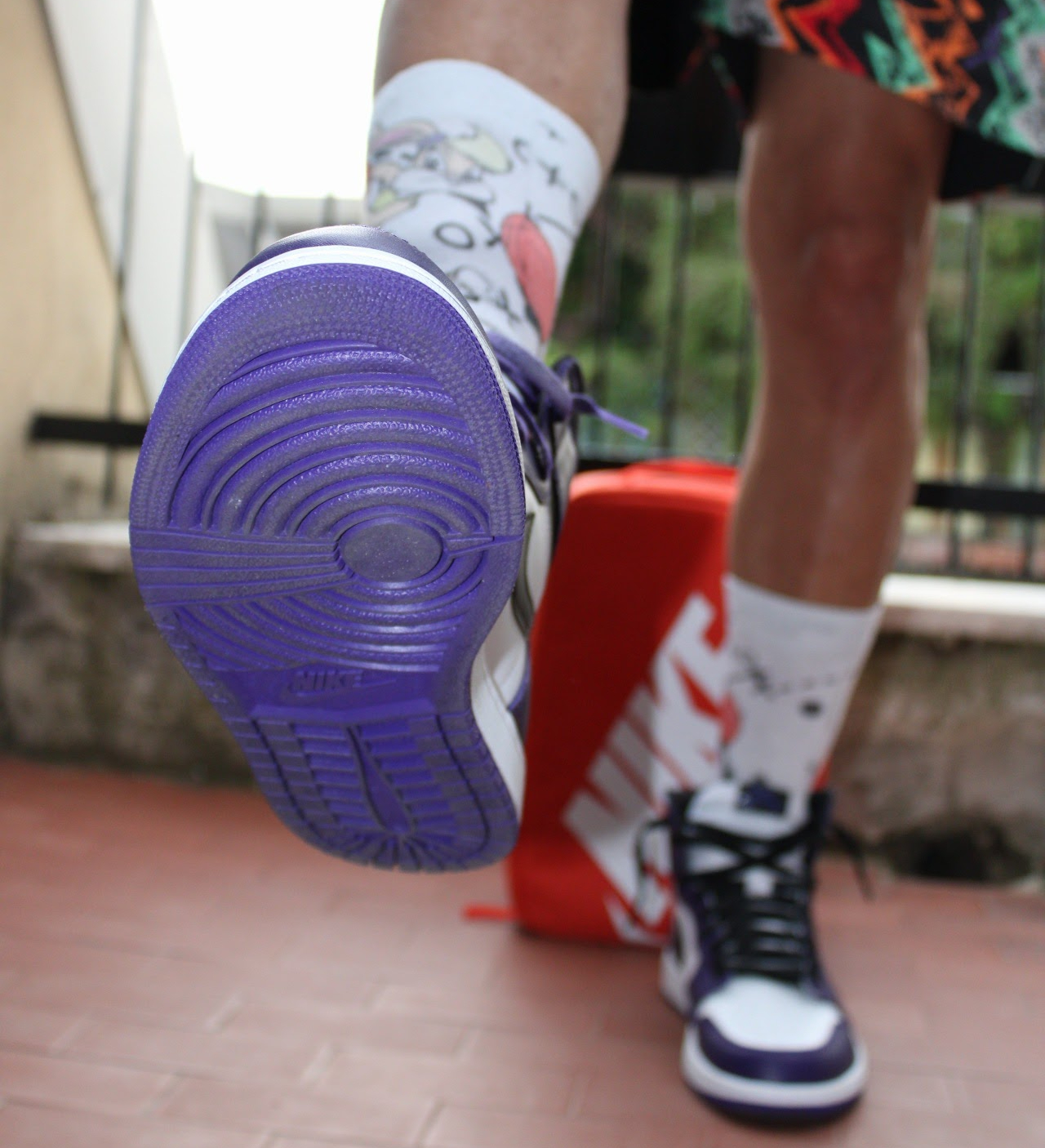 Jordan 1 Court purple